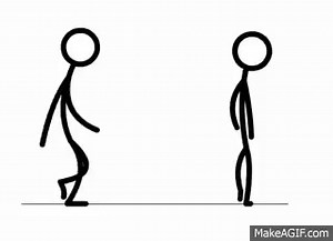 Stick-Figure Walk cycle on Make a GIF