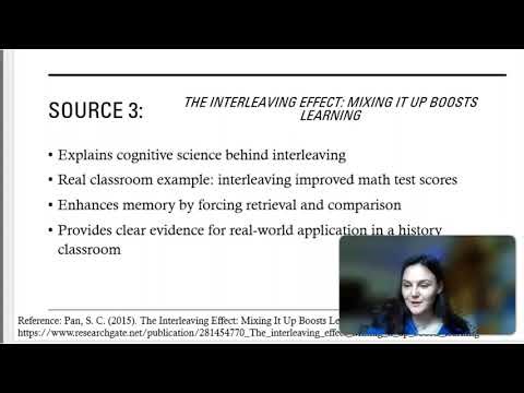 Enhancing Historical Understanding Through Interleaving Instruction