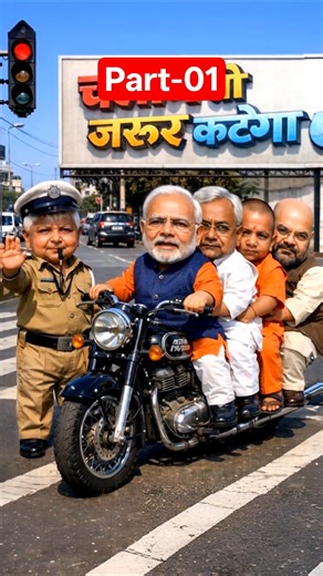 🤣 Bike Overloading Parody | Part-01 | Modi, Lalu, Nitish, Amit & Yogi Adityanath Comedy 🔥#funny
