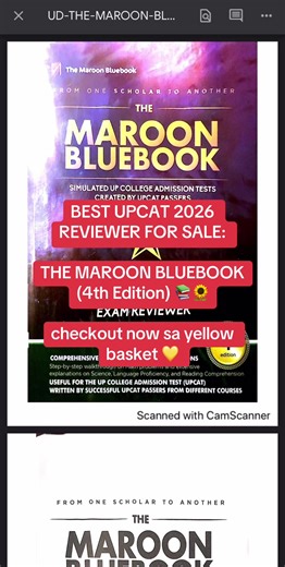 Essential UPCAT 2026 Reviewer - The Maroon Bluebook