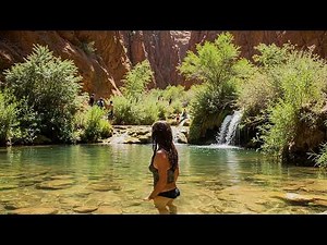 ISRAEL: Holy Site, OASIS in Desert - Water Walk 4K, Wadi (Nahal) Bokek, Dead Sea