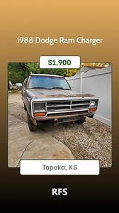 New Listings on Ramcharger For Sale! 1.) 1977 Dodge Ram Charger S Sport Utility 2D located in Rydal, GA - $6,000 2.) 1989 Dodge Ram Charger Sport Utility 2D located in Orlando, FL - $2,700 3.) 1988 Dodge Ram Charger located in Topeka, KS - $1,900 4.) 1987 Dodge Ram Charger 360 4W located in Carrollton, KY - $3,000 To get more info on these Ramchargers / Trail Dusters and see more, visit the marketplace section on our website. #dodgeramcharger #dodgeramchargerforsale #trailduster #ramcharger #ply