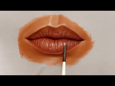 Painting Lips Like a Pro | Fine Art Techniques for Beginners #arttutorial