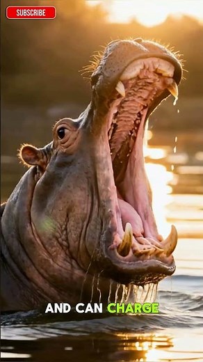 Meet the Mighty Hippopotamus 🦛 | Nature’s River Giant #naturefacts #deadlyanimals #wildlife