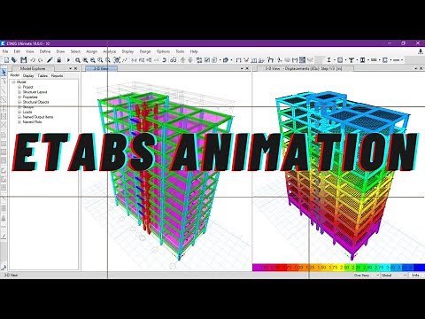 How to save ETABS animation as a Video || importance of ETABS animation ||