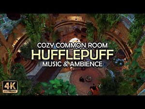 Summer Night in the Hufflepuff Common Room | Cozy Hogwarts Legacy Ambience for Study & Sleep (4K)
