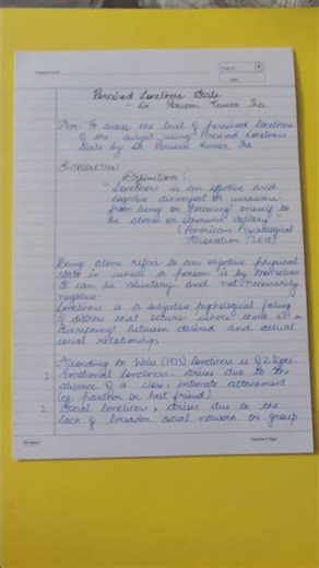 MA psychology:Perceived Loneliness Scale #project #psychology #perceivedlonelinessacale #sheets #art