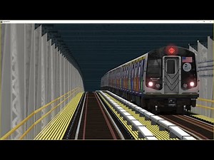 OpenBVE: Half cuomo Half SAS Wrap Updated R160 Front LED and Signage Q Express to 96 st-2 Av