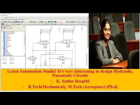Design of a Basic Hydraulic circuit using Automation Studio Software & PLC Prog. in simulation Mode