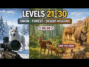 Extreme Deer Hunting Gameplay 🦌 | Sniper Hunting Levels 21–30