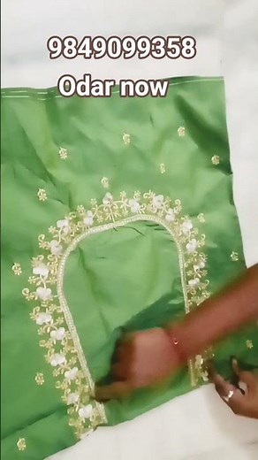 computer work blouse designs