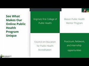 Learn About the Online Master of Public Health Program at George Mason University
