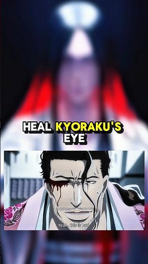 Why Unohana never heal Kyōraku eye?