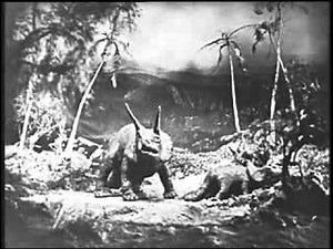 Allosaurus vs Triceratops El Mundo Perdido (Cinetel)