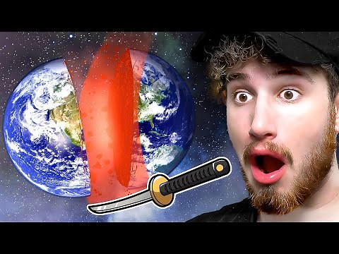 Slicing the WORLD IN HALF with a KATANA in teardown