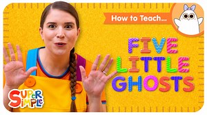 1.8K views · 41 reactions | Caitie demonstrates the gestures and shares some activity ideas for the song "Five Little Ghosts". Perfect for #ESL, #EFL, #preschool, and #kindergarten classes! #teachingtips | Super Simple | Facebook