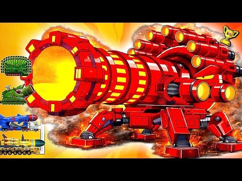 Nuclear Cannon Boss VS Missile Machines | One Shot Destruction!