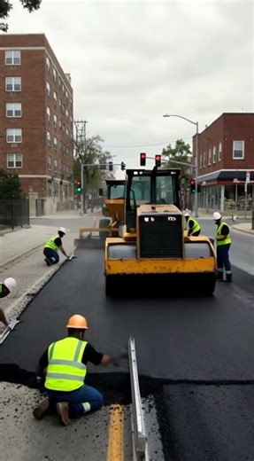 Destroyed Road Restored to Perfect Asphalt | Satisfying Street Repair Timelapse
