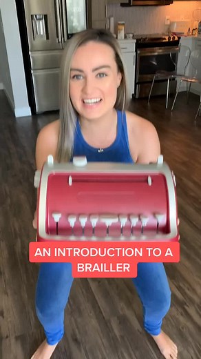 Learning About A Brailler: TikTok Tutorial for Braille Beginners