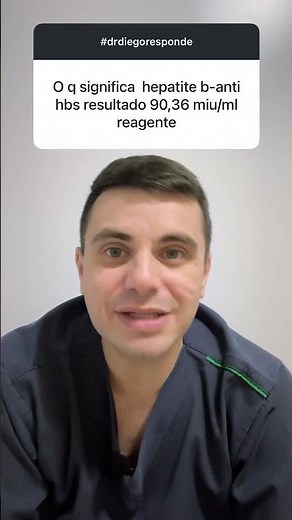 Hepatite B Anti HBs positivo (reagente) - estou doente? #drdiegoresponde
