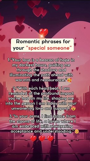 Romantic phrases for your
