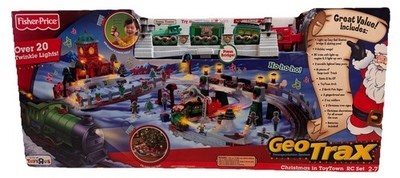 Fisher-Price GeoTrax Christmas in Toytown RC Train Set New In Box Sealed Rare 27084957877| eBay
