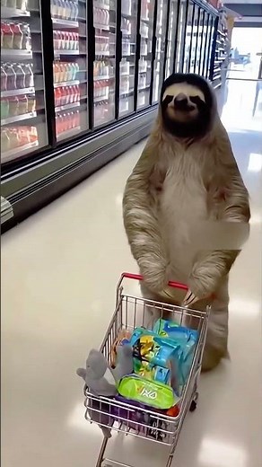 Sloth Takes 10 Minutes to Reach Checkout 😂🦥 | Caught on iPhone