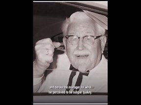 Colonel Sanders Resented Kentucky Fried Chicken?