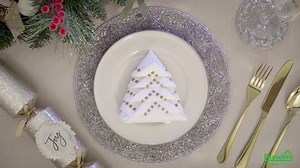 Add the finishing touch 🎄 Impress your guests and show off your skills with these folded Christmas tree napkins | Dunelm