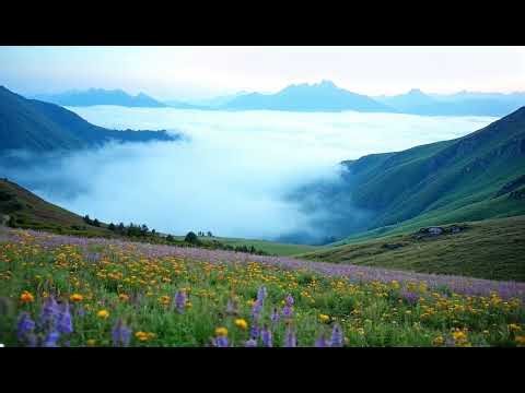 2 Hours of Morning Mist in the Mountains | Relaxing Ambient Music for Peaceful Mornings