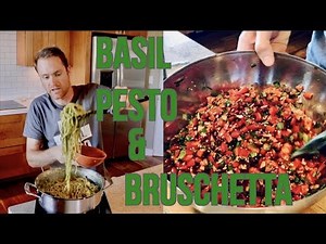 Basil Pesto & Bruschetta - VEGAN SOS-FREE!