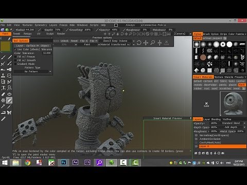 3D Coat tutorial : How to add your own Smart Materials