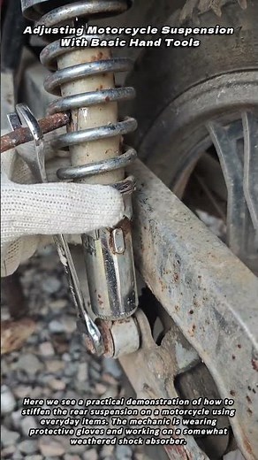 Adjusting Motorcycle Suspension With Basic Hand Tools