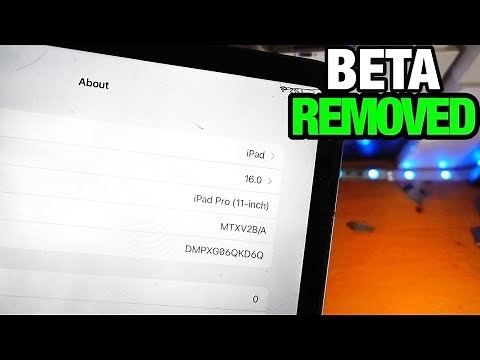 How To REMOVE Beta Version from iPad | Full Tutorial