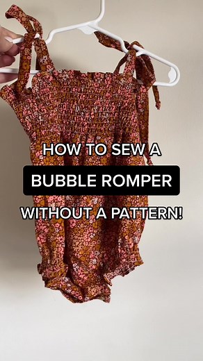 How to Sew a Bubble Romper Without a Pattern Tutorial