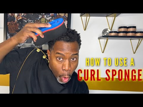 HOW TO PROPERLY USE A CURL SPONGE | Secret Tip To Achieve Curls | Barber Luther King|