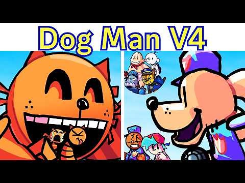 FNF The Greatest Dog Man Mod Ever! Dog Man: Funk O' Rama V4 (All Secrets) (All Cutscenes) CANCELLED