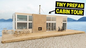 Tiny beachfront cabin combines comfort and style
