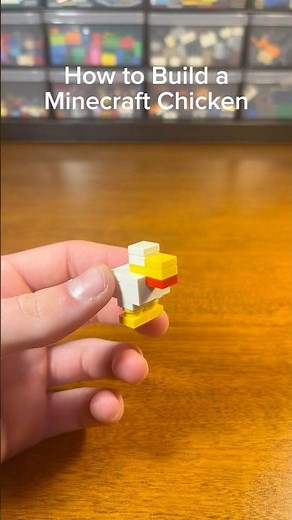 How to Build a Lego Minecraft Chicken #lego #legominecraft #legotutorial #legoshorts #minecraft