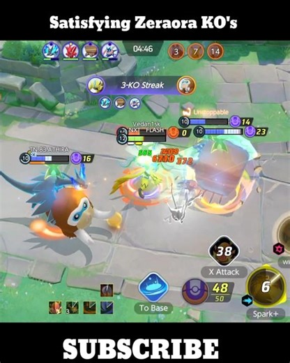 Satisfying Zeraora KO's | Pokemon Unite