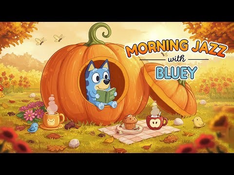 Morning Jazz with Bluey 🍁 Refreshing Jazz melodies to help you relax, study, and work