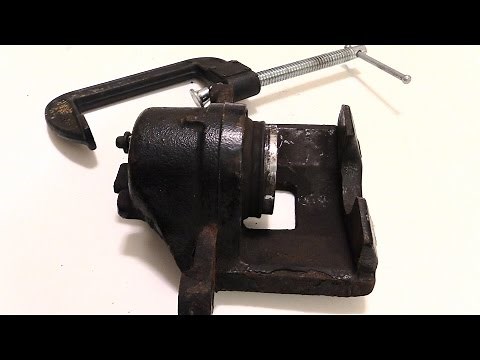How to push BRAKE CALIPER back in or tell if it is seized. Easy