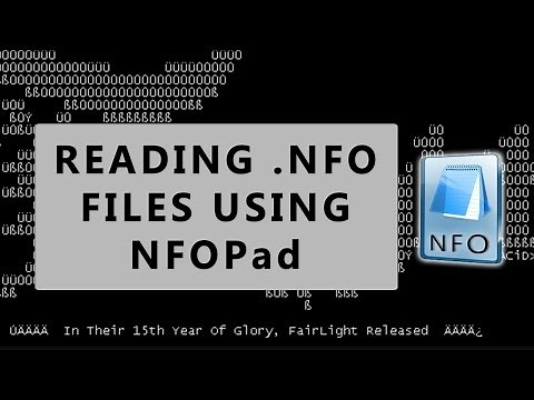 How to read .NFO files using NFOPAD | video tutorial by TechyV