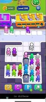 Bus Jam Level 106 Walkthrough Tutorial #busjam #busjamgame #busjamlevel