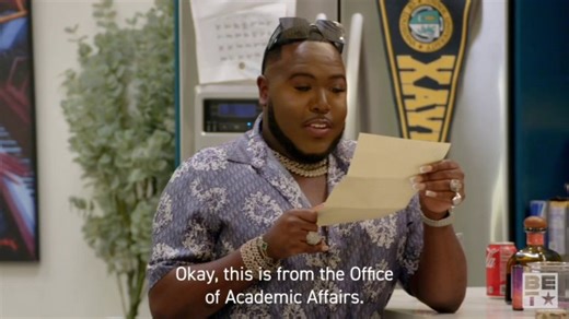 41K views · 1.3K reactions | All season Saucy gave us looks, laughs, and vibes… just not attendance.  Now the letter from Xavier says it all. He won’t be graduating. 﫢 Who else saw this for Santana? #CollegeHillCelebrityEdition | BET | Facebook