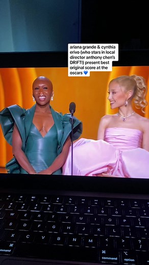 cynthia erivo and ariana grande from the upcoming WICKED (2024) film present best original score at the oscars! want to see more of CYNTHIA ERIVO? catch her in homegrown director anthony chen’s first english language feature DRIFT, opening exclusively at the projector 4/4 💙 🎟️ www.theprojector.sg #cynthiaerivo #arianagrande #arianators #oscars #oscar #oscars2024 #academyawards #music #filmtok #exploresg