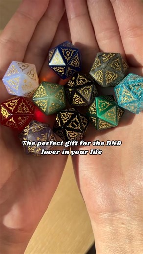 Anniversary gift idea 💝! ✨ Personalize a Custom D20 with special gemstone, initials & date. A unique token of love that shows you care. Over 10,000 customers rave about it! | Best Gifts for Christmas