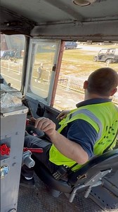 Engineer 👷‍♂️ operating his train 🚂