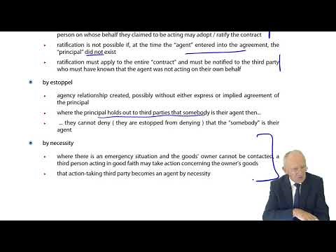 ACCA F4 Global - Agency Law