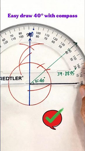 Draw a Perfect 40° Angle in 5 Easy Steps!